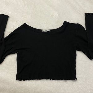 Bozzolo long sleeve black shirt